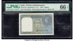 India Government of India 1 Rupee 1940 Pick 25a Jhun4.1.1A PMG Gem Uncirculated 66 EPQ. 

HID09801242017

© 2020 Heritage Auctions | All Rights Reserv...