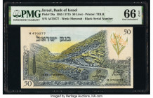 Israel Bank of Israel 50 Lirot 1955 / 5715 Pick 28a PMG Gem Uncirculated 66 EPQ. 

HID09801242017

© 2020 Heritage Auctions | All Rights Reserved