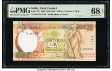 Malta Bank Centrali ta' Malta 20 Lira 1967 (ND 1994) Pick 48 PMG Superb Gem Unc 68 EPQ. 

HID09801242017

© 2020 Heritage Auctions | All Rights Reserv...