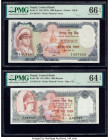Nepal Central Bank of Nepal 1000 Rupees ND (1981); ND (1972) Pick 36c; 21 Two Examples PMG Choice Uncirculated 64 EPQ; Gem Uncirculated 66 EPQ. 

HID0...