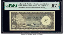 Netherlands Antilles Bank van de Nederlandse Antillen 25 Gulden 2.1.1962 Pick 3b PMG Superb Gem Unc 67 EPQ. 

HID09801242017

© 2020 Heritage Auctions...