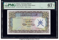 Oman Oman Currency Board 10 Rials Omani ND (1973) Pick 12a PMG Superb Gem Unc 67 EPQ. 

HID09801242017

© 2020 Heritage Auctions | All Rights Reserved...
