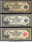 Philippines Philippine National Bank 5; 10; 20 Pesos (1921-1944) Pick 53 (2); Pick 57; Pick 23 (2); Pick 98a Six Examples Very Fine-Extremely Fine. 

...