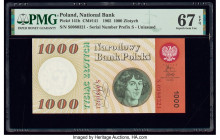 Poland Polish National Bank 1000 Zlotych 1965 Pick 141b PMG Superb Gem Unc 67 EPQ. 

HID09801242017

© 2020 Heritage Auctions | All Rights Reserved