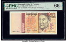 Portugal Banco de Portugal 10,000 Escudos 2.5.1996 Pick 191a PMG Gem Uncirculated 66 EPQ. 

HID09801242017

© 2020 Heritage Auctions | All Rights Rese...