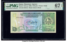 Qatar Qatar Monetary Agency 10 Riyals ND (ca. 1980) Pick 9 PMG Superb Gem Unc 67 EPQ. 

HID09801242017

© 2020 Heritage Auctions | All Rights Reserved...