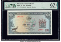 Rhodesia Reserve Bank of Rhodesia 10 Dollars 3.12.1975 Pick 33i PMG Superb Gem Unc 67 EPQ. 

HID09801242017

© 2020 Heritage Auctions | All Rights Res...