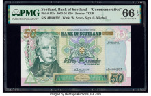 Scotland Bank of Scotland 50 Pounds 29.1.2003 Pick 122c Commemorative PMG Gem Uncirculated 66 EPQ. 

HID09801242017

© 2020 Heritage Auctions | All Ri...