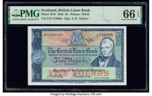Scotland British Linen Bank 5 Pounds 18.8.1964 Pick 167b PMG Gem Uncirculated 66 EPQ. 

HID09801242017

© 2020 Heritage Auctions | All Rights Reserved...