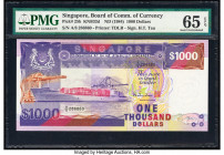 Singapore Board of Commissioners of Currency 1000 Dollars ND (1984) Pick 25b TAN#S-8b PMG Gem Uncirculated 65 EPQ. 

HID09801242017

© 2020 Heritage A...