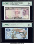 Sri Lanka Central Bank of Ceylon 100; 50 Rupees 10.6.1975; 03.26.1979 Pick 80Ab; 87a Two Examples PMG Choice Uncirculated 64 (2). 

HID09801242017

© ...