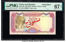 Yemen Arab Republic Central Bank of Yemen 100 Rials ND (1993) Pick 28s Specimen PMG Superb Gem Unc 67 EPQ. 

HID09801242017

© 2020 Heritage Auctions ...