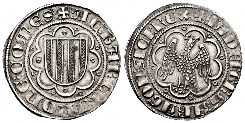 The Crown of Aragon. Jaime II (1291-1327). Pirral. Sicilia. (Cru-358.1). Ag. 3,2...