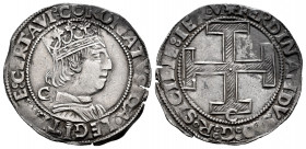 The Crown of Aragon. Ferdinandus I of Napoles. Coronato. Naples. C. (Cru-1007). Anv.: : CORONATVS : QA : LEGITIME : CERTAVI. Rev.: FERDINANDVS : D : G...