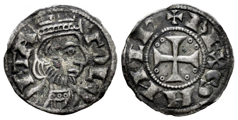 Kingdom of Castille and Leon. Sancho III (1157-1158). Dinero. Toledo. (Bautista-...