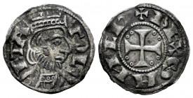 Kingdom of Castille and Leon. Sancho III (1157-1158). Dinero. Toledo. (Bautista-259.6). (Mozo-S 3:3.20). Rev.: + REX SANCIV. Ve. 0,91 g. Roundel befor...