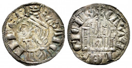 Kingdom of Castille and Leon. Sancho IV (1284-1295). Cornado. Coruña. (Bautista-428.1). (Abm-297). Ve. 0,87 g. Scallop and gothic A on the reverse. Wi...