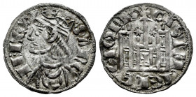 Kingdom of Castille and Leon. Sancho IV (1284-1295). Cornado. Leon. (Bautista-430.3). Ve. 0,73 g. Stars on the sides of the central cross and retrogra...