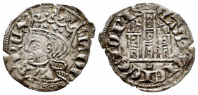 Kingdom of Castille and Leon. Sancho IV (1284-1295). Cornado. Leon. (Bautista-430.7). Ve. 0,66 g. L and stars above the towers of the castle and L bel...