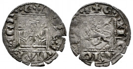 Kingdom of Castille and Leon. Alfonso XI (1312-1350). Noven. Toledo. (Bautista-487). Ve. 0,61 g. With T on the castle´s door. Almost VF/VF. Est...25,0...