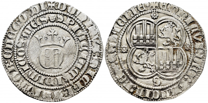 Kingdom of Castille and Leon. Enrique II (1368-1379). 1 real. Sevilla. (Bautista...