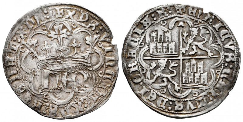 Kingdom of Castille and Leon. Enrique IV (1454-1474). 1 real. Toledo. (Bautista-...