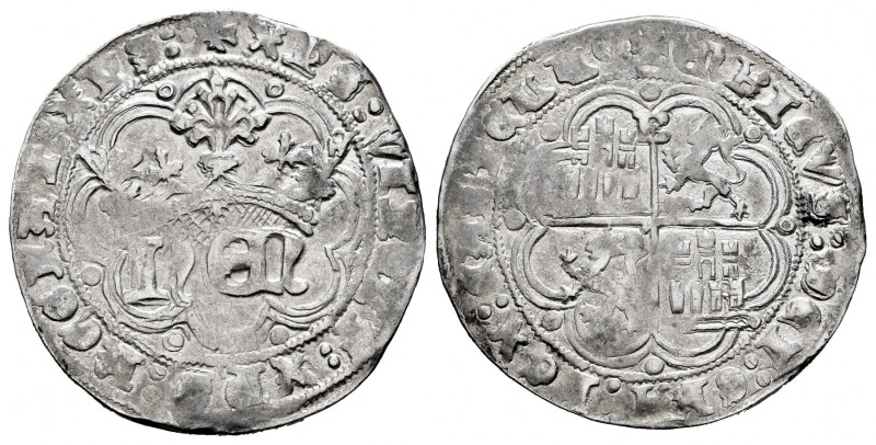 Kingdom of Castille and Leon. Enrique IV (1454-1474). 1 real. Burgos. (Bautista-...