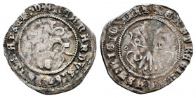 Catholic Kings (1474-1504). 1/4 real. Granada. (Cal-162). Ag. 0,94 g. Bundle of arrows between roundels. Rare. Almost VF. Est...400,00. 


 SPANISH...