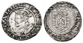 Charles I (1516-1556). 1 carlos. 1540. Besançon. (Vti-unlisted). Ag. 1,14 g. Choice VF. Est...50,00. 


 SPANISH DESCRIPTION: Carlos I (1516-1556)....