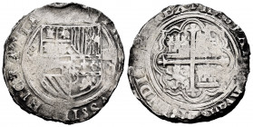 Philip II (1556-1598). 4 reales. México. M - IIII O. (Cal-503). Ag. 12,61 g. Almost VF/Choice F. Est...110,00. 


 SPANISH DESCRIPTION: Felipe II (...