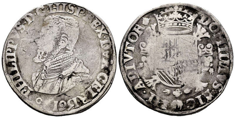 Philip II (1556-1598). 1 escudo felipe. 1561. Nimega. (Vti-1192). (Vanhoudt-265....