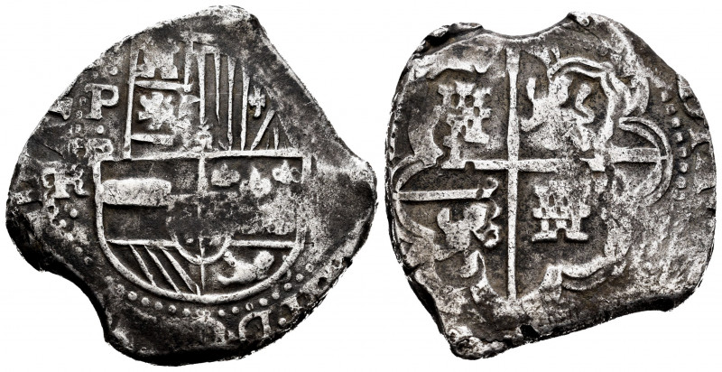 Philip III (1598-1621). 8 reales. Potosí. R. (Cal-912). Ag. 25,94 g. Five large ...