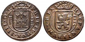 Philip IV (1621-1665). 8 maravedis. 1625. Segovia. (Cal-390). Ae. 6,36 g. AU/XF. Est...50,00. 


 SPANISH DESCRIPTION: Felipe IV (1621-1665). 8 mar...