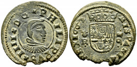 Philip IV (1621-1665). 16 maravedis. 1662. Coruña. R. (Cal-451). (Jarabo-Sanahuja-M123). Ae. 3,23 g. VF. Est...30,00. 


 SPANISH DESCRIPTION: Feli...