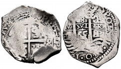 Philip IV (1621-1665). 8 reales. 1665. Potosí. E. (Cal-1530). Ag. 26,49 g. Triple assayer. Choice F/Almost VF. Est...200,00. 


 SPANISH DESCRIPTIO...