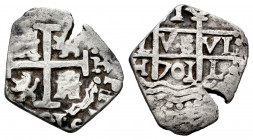Charles II (1665-1700). 1 real. 1701. Lima. M. (Cal-233). Ag. 1,86 g. posthumous issue. Rare. Almost VF. Est...100,00. 


 SPANISH DESCRIPTION: Car...