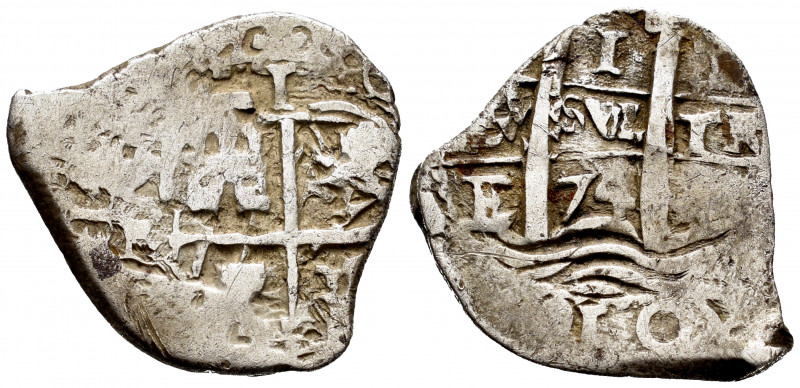 Charles II (1665-1700). 1 real. 1674. Potosí. E. (Cal-295). Ag. 2,66 g. Choice F...