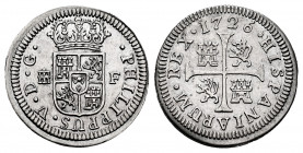 Philip V (1700-1746). 1/2 real. 1726. Segovia. F. (Cal-331). Ag. 1,34 g. Almost XF. Est...50,00. 


 SPANISH DESCRIPTION: Felipe V (1700-1746). 1/2...
