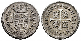 Philip V (1700-1746). 1/2 real. 1740. Madrid. JF. (Cal-352). Ag. 1,48 g. Choice VF. Est...50,00. 


 SPANISH DESCRIPTION: Felipe V (1700-1746). 1/2...