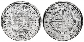 Philip V (1700-1746). 2 reales. 1721. Segovia. F. (Cal-953). Ag. 5,99 g. Small assayer´s mark. Cleaned. Choice VF. Est...70,00. 


 SPANISH DESCRIP...