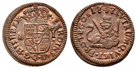 Ferdinand VI (1746-1759). 1 maravedi. 1747. Segovia. (Cal-19). Ae. 1,20 g. It retains some luster. AU. Est...40,00. 


 SPANISH DESCRIPTION: Fernan...