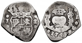 Ferdinand VI (1746-1759). 2 reales. 1751. Guatemala. J. (Cal-248). Ag. 6,39 g. Scarce. Choice F/Almost VF. Est...100,00. 


 SPANISH DESCRIPTION: F...