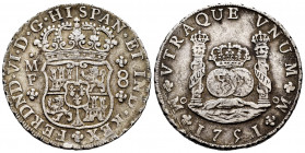 Ferdinand VI (1746-1759). 8 reales. 1751. México. MF. (Cal-475). Ag. 26,84 g. Minor adjustment marks. Two knocks on the edge. VF. Est...250,00. 


...