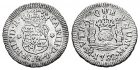 Charles III (1759-1788). 1/2 real. 1762. México. M. (Cal-178). Ag. 1,67 g. Almost XF. Est...65,00. 


 SPANISH DESCRIPTION: Carlos III (1759-1788)....