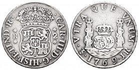 Charles III (1759-1788). 2 reales. 1769. Potosí. JR. (Cal-710). Ag. 6,37 g. Almost VF. Est...40,00. 


 SPANISH DESCRIPTION: Carlos III (1759-1788)...