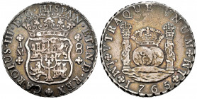 Charles III (1759-1788). 8 reales. 1765. Lima. JM. (Cal-1025). Ag. 26,47 g. Lightly toned. Slight wavy flan. Almost VF. Est...180,00. 


 SPANISH D...
