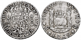 Charles III (1759-1788). 8 reales. 1760. México. MM. (Cal-1073). Ag. 26,62 g. Scratches on reverse. Almost VF. Est...200,00. 


 SPANISH DESCRIPTIO...
