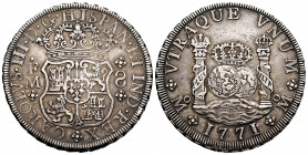 Charles III (1759-1788). 8 reales. 1771. México. FM. (Cal-1103). Ag. 26,95 g. A good sample. Tone. Choice VF. Est...250,00. 


 SPANISH DESCRIPTION...