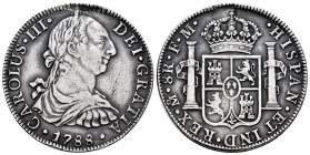 Charles III (1759-1788). 8 reales. 1788. México. FM. (Cal-1132). Ag. 26,91 g. Repaired welding at 12 o´clock. Tone. Choice VF. Est...70,00. 


 SPA...