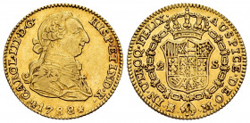 Charles III (1759-1788). 2 escudos. 1788. Madrid. M. (Cal-1578). Au. 6,71 g. Choice VF. Est...300,00. 


 SPANISH DESCRIPTION: Carlos III (1759-178...